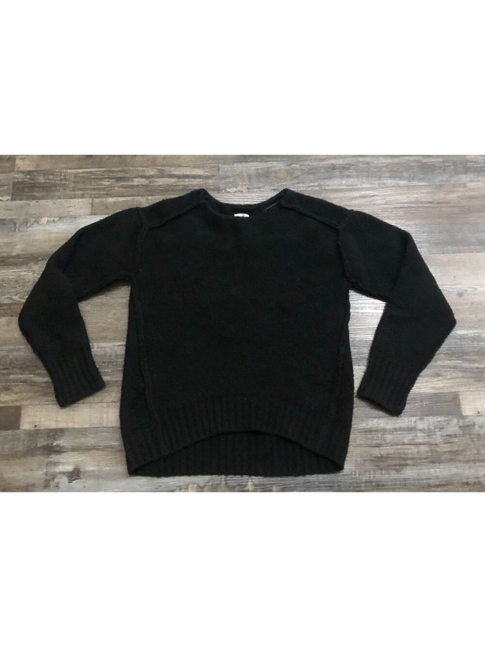 Free People We the Free Womens XS Black Round neck Sweater